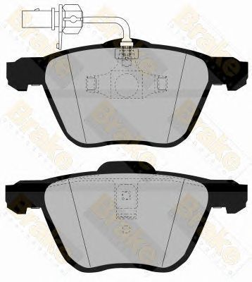 BRAKE ENGINEERING pa1339 -  Комплект тормозных колодок, дисковый тормоз